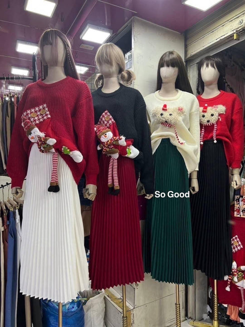 Women Long Pleated Skirts